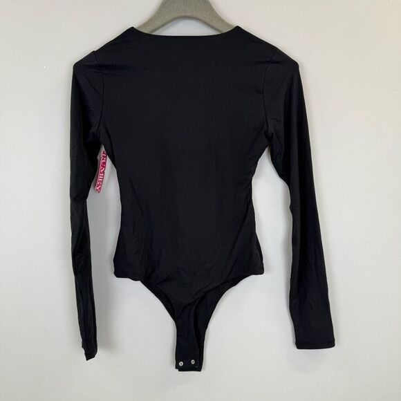 PUMIEY Women's Crew Neck Long Sleeve Bodysuit Sexy Tops Sharp Collection 📦 - Picture 10 of 10